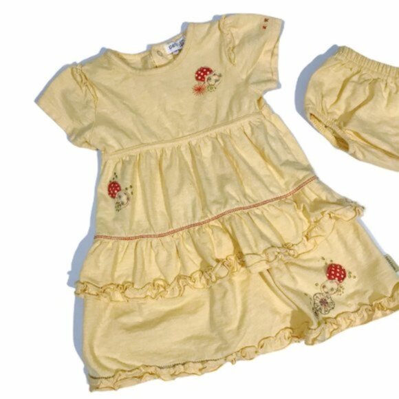 Petit Lem layered dress with bottom Sz 9 M - Picture 3 of 6